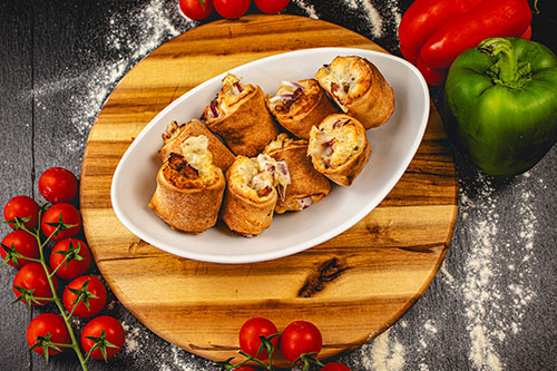 Produktbild Gefüllte Pizzabrötchen Side